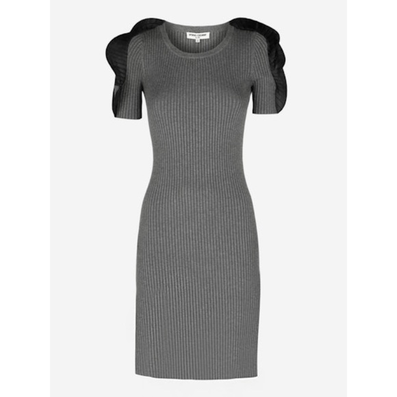Opening Ceremony Ribbed Knit Ruffle Sleeve Dress - Picture 2 of 8
